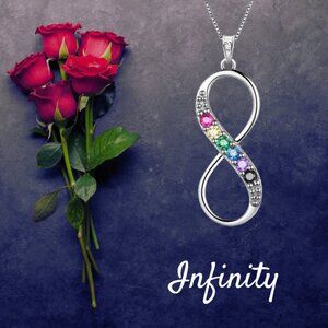 ✨ 925 Sterling Silver Infinity Pendant Necklace – Elegance & Timelessness ✨